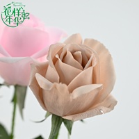 Bunga Mawar Buatan Real Touch 56 cm Tangkai Tunggal Tahan Lama Warna Pink Grosir untuk Dekorasi Rumah Pernikahan Alat Peraga Fotografi
