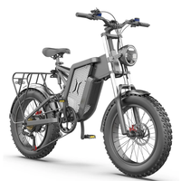Vélo de montagne électrique puissant 2000W EKX X20 avec cadre en aluminium, pneus larges de 20 pouces, batterie au lithium 48V, pour adultes, hommes, route, tout-terrain, cyclomoteur