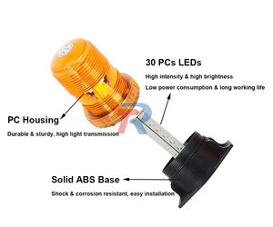 Mini phare stroboscopique de sécurité orange à 30 LED pour chariot élévateur tracteur chariot de <span class=keywords><strong>golf</strong></span> UTV voiture bus nouveau - Product Image 5