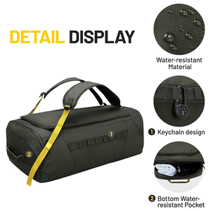 Sac à dos de grande capacité personnalisé, résistant à l'eau, sac de sport avec bretelles de sac à dos, voyage - Product Image 2