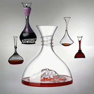 Bulk 1800ML Custom Classic Transparent Iceberg Design Lead Free Home Creative Crystal <b>Glass</b> Wine Decanter Bottle - Product Image 3