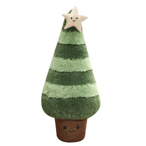 Design personalizzato divertente e carino abete rosso cuscino per albero di natale piumino stile orso giocattolo in cotone imbottito in peluche regalo di natale - Product Image 1