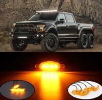 4 Luces LED de Advertencia para Parachoques Delantero de SUV Todoterreno, Luces LED de Señalización para Camioneta, SUV y Otros Accesorios para Automóviles