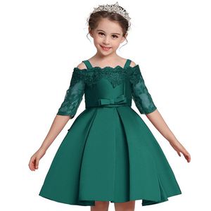 Nouvelles Robes pour Enfants 2022, 4 Couleurs, Robe de Princesse pour Bébé Fille, Robe de Soirée en Satin, Vente Chaude, Robes de Demoiselles d'Honneur - Product Image 5
