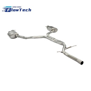 ระบบท่อไอเสียแบบ Catback พร้อมวาล์ว วัสดุสแตนเลส T304 สำหรับรถยนต์ Audi A6 A7 2.0T - Product Image 2