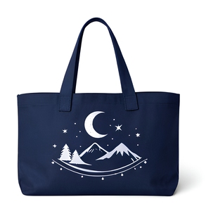 Bolsas de Lona Personalizadas Ecológicas 100% Algodón con Bordado de Letras, Asas Dobles, Duraderas y Multiusos para Viajes y Compras - Product Image 1