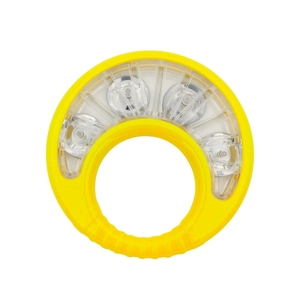 Campanas de Mano de Plástico Transparente en Forma de Media Luna al por Mayor con 4 Campanas Metálicas, Instrumento de Percusión Orff para Niños - Product Image 4