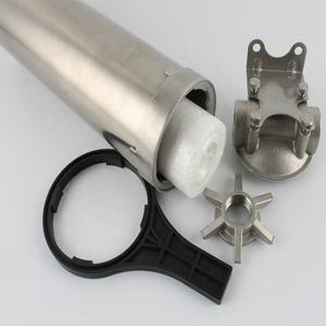 10 इंच पारदर्शी फिल्टर आवास मध्य वसा स्पष्ट पूरे घर जल उपचार के लिए कारतूस आवास - Product Image 4