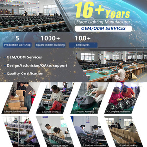 Abyss Series 120W RGBW Vente en gros Lumières de scène DMX512 LED Party Head Moving Lights avec corps en PVC Éclairage de scène à commande vocale - Product Image 5