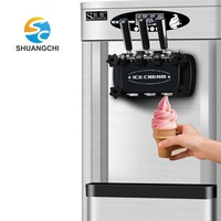 Vente flash : machine à crème glacée molle et yaourt glacé commerciale de 36 L et 40 L, autres fabricants de snacks pour ingrédients à base de fruits et de lait