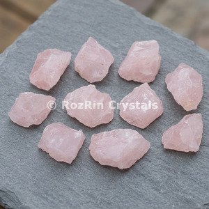 Rozrin <b>Crystals</b> Rose Quartz Polished Carved Engraved Irregular Stones with Love Theme for Semi-Precious Stone Crafts - Product Image 2