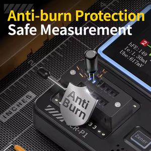 جهاز اختبار مكونات مضاد للحرق من FNIRSI ، مقياس دقيق من LCR/<span class=keywords><strong>ESR</strong></span>/صمام ثنائي مع ترانزستور وإضاءة خلفية - Product Image 3