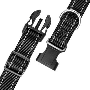 Yumuşak neopren yastıklı kişiselleştirilmiş özel ayarlanabilir yansıtıcı naylon köpek tasması - Product Image 3