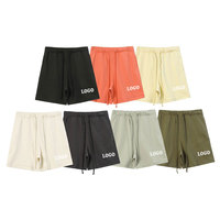 Pantalones Cortos Deportivos de Alta Calidad en Oferta, Pantalones Cortos de Algodón Francés con Detalles Reflectantes para Hombre