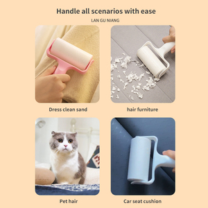แปรงกำจัดขนสุนัขแมวแบบพกพาสำหรับใช้ในครัวเรือนแปรงทำความสะอาดขนสัตว์เลี้ยงแบบลูกกลิ้งกระดาษซับฝุ่นสำหรับเสื้อผ้าหรือเฟอร์นิเจอร์ - Product Image 4