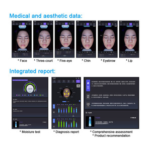 Analyseur de peau du visage professionnel de bureau, formation en ligne 3D, diagnostic de la peau du visage par IA, scanner, machine <span class=keywords><strong>d</strong></span>'analyse magique de la peau du visage - Product Image 6
