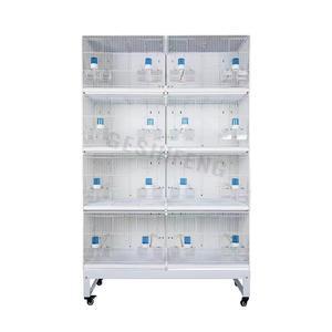 <span class=keywords><strong>Cage</strong></span> d'élevage pour perroquets en fer avec cloisons, <span class=keywords><strong>4</strong></span> niveaux, plateau en plastique, emballage en boîte - Product Image 3