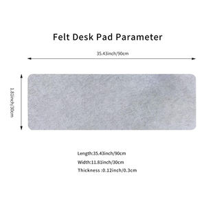 ملمس صديق للبيئة سجادة صوف ملمس بماوس كبير حامي كمبيوتر للمكتب - Product Image 2