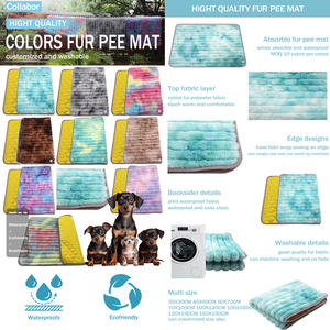 Collabor 9 Kleuren Stock Print Dikker Bont Grote Trainingspads Voor Katten Of Hond Plas Pad Waterdichte Sneldrogende Hond Plas - Product Image 2