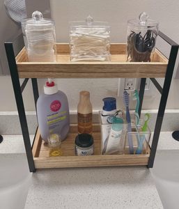Di alta qualità Versatile a 2 livelli da bancone lacca per bagno caffè a cialde stazione cucina uso soggiorno-per utensili per spezie - Product Image 4