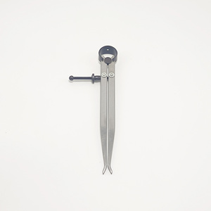 Set kompas pegas untuk pengukuran, 3 buah kualitas tinggi logam dapat disesuaikan di dalam di luar - Product Image 4