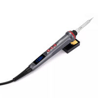 JCD 908s 110V/230V 80W Soldador Eléctrico LCD Tipo Lápiz, Calentamiento en 10s, Temperatura Ajustable 200-400C, Aleación de Aluminio, 1 Año de Garantía