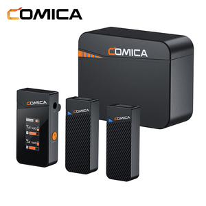 ไมโครโฟนไร้สาย COMICA Vimo C3 2.4G แบบคอนเดนเซอร์  รับประกัน 1 ปี หน้าจอ LCD แสดงผล แบตเตอรี่ใช้งานได้ 8 ชั่วโมง ลดเสียงรบกวน ความหน่วงต่ำ - Product Image 1