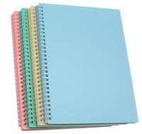 Carnet de notes A5 de haute qualité en gros, ligné, à spirale, 100 feuilles, en cuir/PVC/tissu/PP, personnalisable, journal quotidien