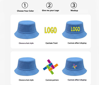 Chapeau Bob Décontracté Unisexe en Jean Camouflage à Motif Feuille, Protection Solaire et Cordon, Vente en Gros OEM Personnalisé
