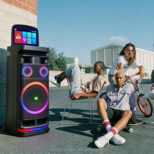 Altavoz DP-1429 Parlante <span class=keywords><strong>Youtube</strong></span> >800W de Alta Potencia, Altavoz Activo con Ruedas para V5.0, LED RGB, Carga Inalámbrica, Micrófono Integrado - Product Image 6