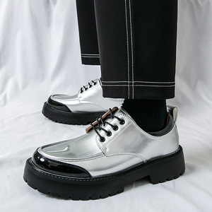 Nouvelles Chaussures en Cuir pour Hommes Style 2026, Bottes Grande Taille 46, Chaussures Blanches Rétro Polyvalentes Style Académie, Vente en Gros - Product Image 1