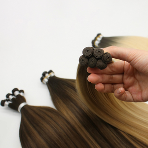 <span class=keywords><strong>Extensiones</strong></span> de cabello virgen europeo Rubio <span class=keywords><strong>Balayage</strong></span> Trama invisible Sin retorno Cabello Doble dibujado Genius Trama <span class=keywords><strong>Extensiones</strong></span> de cabello - Product Image 3