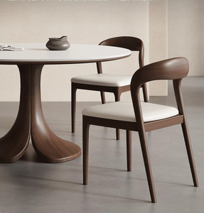 Sedia <span class=keywords><strong>da</strong></span> Pranzo in Legno Massello Stile Nordico-Italiano, Design Minimalista con Schienale - Product Image 2