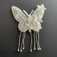 Nouvelle Applique Papillon 3D Faite à la Main avec Perles 2026