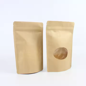 ถุงใส่กระดาษคราฟท์สีขาวเป็นมิตรกับสิ่งแวดล้อมถุงซิปตั้งสำหรับสินค้าขายปลีก - Product Image 4