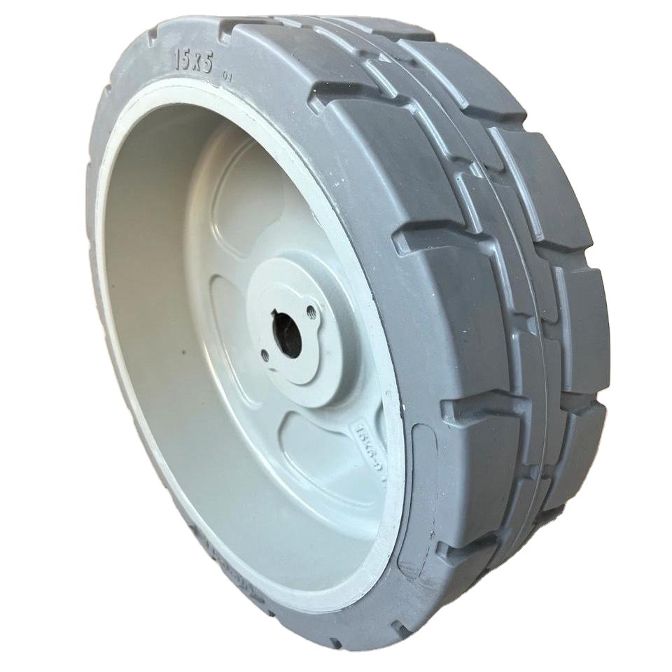 Factory Wholesale 15x5 Scissor Lift Solid Tire AWP Wheel for Genie GS 2632