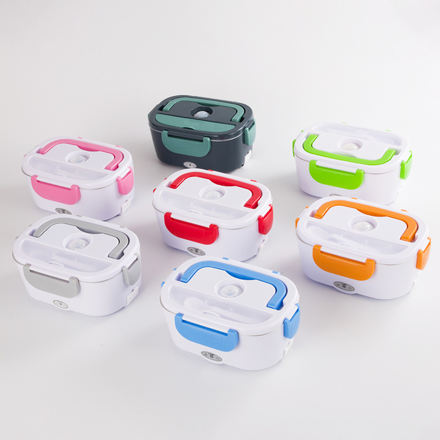 1.5L Capacity Self Heating Lunch Box 304 Stainless Steel Electric Lunch Box Food Warmer for Car Office