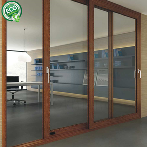 Puerta Corredera de Aluminio de Alta Calidad de 10 Pies de Altura, Puerta Corredera de Doble Vidrio con Eficiencia Energética en Venta - Product Image 3
