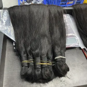 100% humano granel feita Remy em linha reta Ấn Độ khối lượng làm comprimento longo 100g tự nhiên cabelo loiro tóc 10A lớp