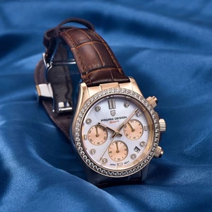 Reloj de Cuarzo Automático para Mujer PAGANI DESIGN PD1730, Reloj de Lujo con Cristal de Zafiro, Correa de Cuero, Resistente al Agua, Cronómetro Multifuncional - Product Image 5
