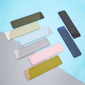 Custom Logo High Quality Leather Luxury Pencil Bag Stylus <b>Pen</b> Leather Case - Product Image 4