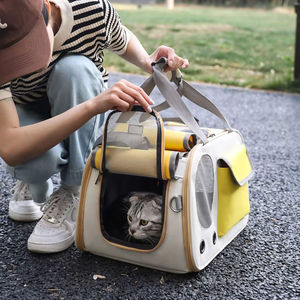 Wholesale Pet Carrier Breathable Foldable Cat Bag Adjustable Length Shoulder Pet Supplies Animal for Cat Outside - Product Image 6