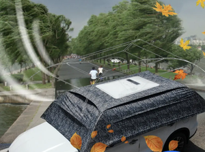 Accessori per esterni auto con telecomando per parasole auto auto con ricarica solare ombrellone Smart - Product Image 5