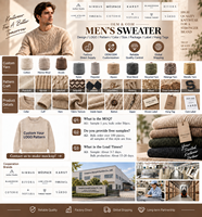 Schlichte Jersey-Premium-Strickkollektion für Herren: Klassischer Schalkragen-Cardigan & Slim-Fit-Rundhalspullover