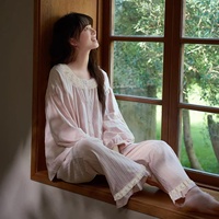 Pyjamas pour femmes 2026 : Nouvelle collection best-seller printemps/automne – Ensemble loungewear chic en coton respirant à manches longues et coupe longue