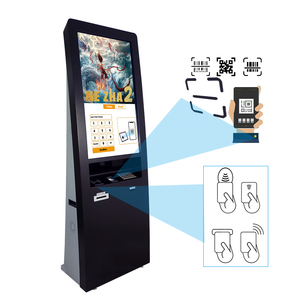 Rạp chiếu phim Vé máy bán hàng tự động hồng ngoại Màn hình kép quảng cáo LED màn hình cảm ứng hiển thị đồng tiền hoạt động kiosk với máy in - Product Image 2