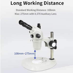 Microscopio Estéreo Digital Trinocular Boshida BD-0655T 6X-55X para Inspección Industrial y Verificación de Semiconductores Ópticos - Product Image 2