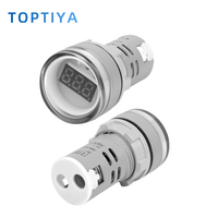 Voltmètre numérique série AD16-22 DSV avec affichage LED multicolore, voyant lumineux, fabricants de boîtes de distribution de signal lumineux