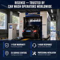 Machine de lavage de voitures électrique haute performance pour tunnels, OEM, avec une puissance supérieure à 1500 W et une vitesse de 45 à 55 voitures/heure