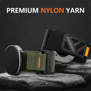 Cinturino in nylon intrecciato con chiusura a strappo per <span class=keywords><strong>Samsung</strong></span> Galaxy <span class=keywords><strong>Watch</strong></span> 8, compatibile con Galaxy <span class=keywords><strong>Watch</strong></span> 8 Ultra - Product Image 6